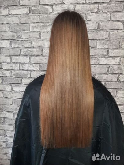 Кератиновое выпрямление волос