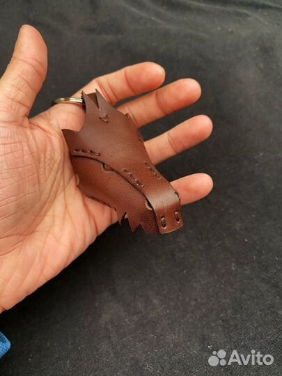 Брелок голова дракона, чумного доктора из кожи