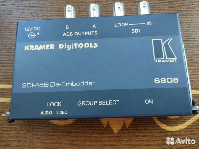 Kramer 6808 и 6809 Де-эмбеддер аудио