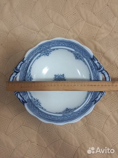 Фарфоровое блюдо, Англия 19 век