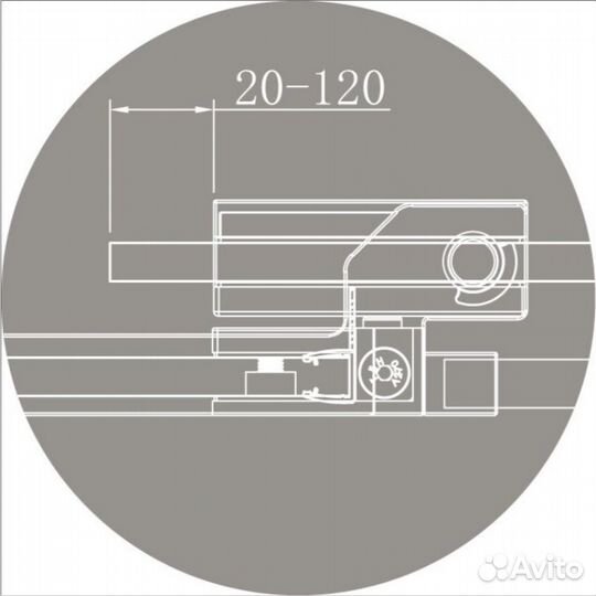 Cezares Душевой уголок slider-A-2-70/80-BR-Cr