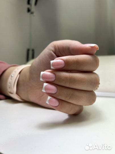 Маникюр наращивание ногтей