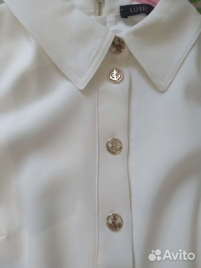 Белое коктейльное платье 42 44