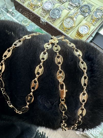 Цепь мужская итальянское плетение
