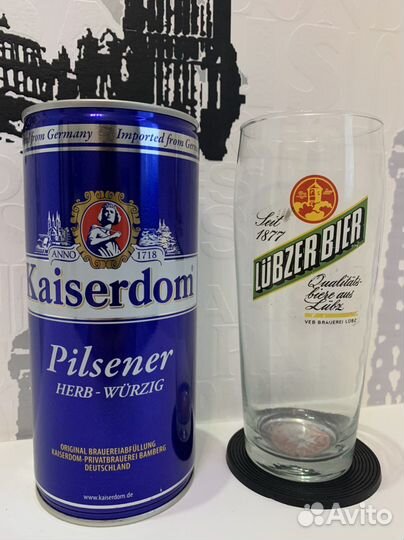 Импортные стаканы и бокалы для пива