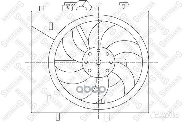 29-99444-SX вентилятор охлаждения Citroen C2/C