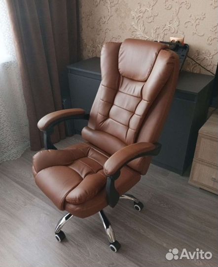 Кожанное кресло компьютерное кресло офисное