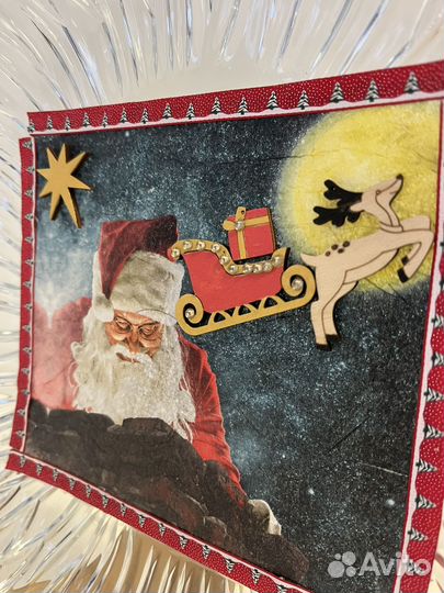 Новогодняя 3d тарелка