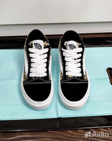 Кеды Vans Knu Skool Леопардовые новые