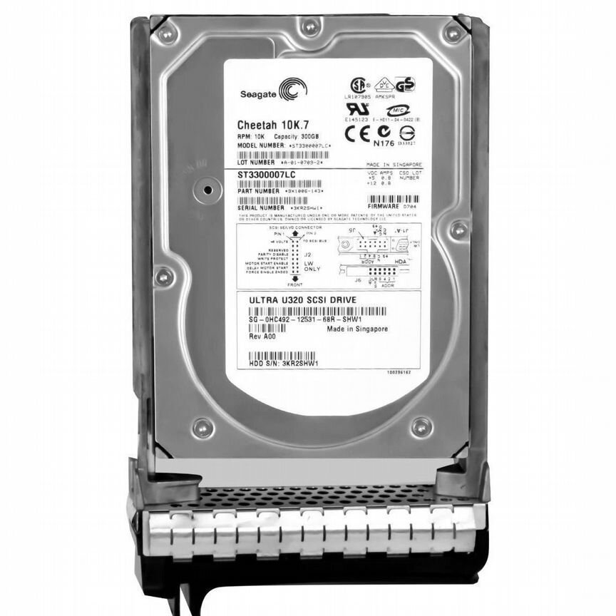 [HC492] Жесткий Диск Dell 300gb U320scsi 3.5" Hdd Hc492