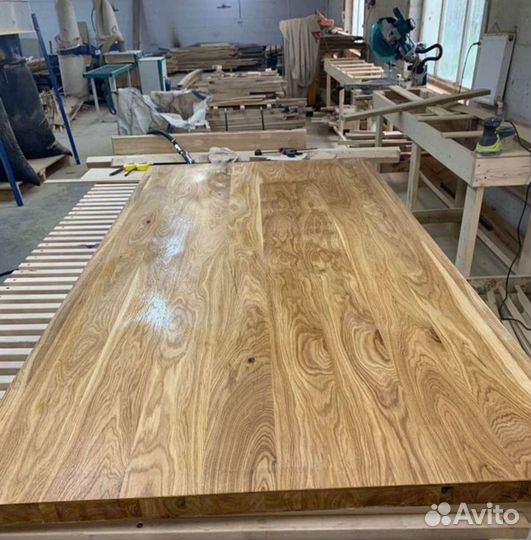 Деревянная столешница для кухни из дерево ясень