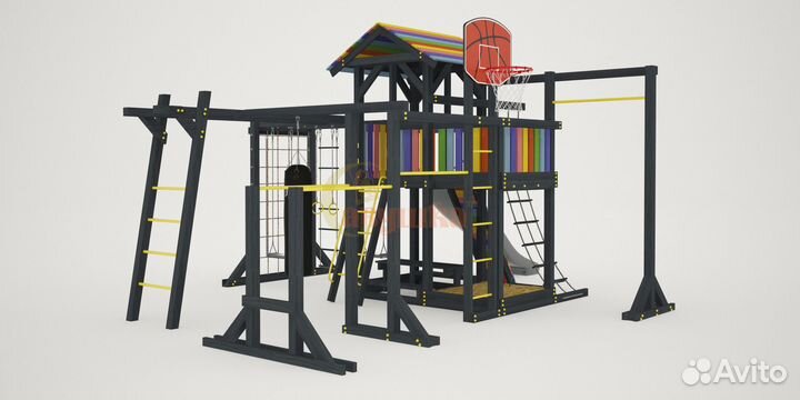 Детская площадка Савушка 2 (Black Edition)