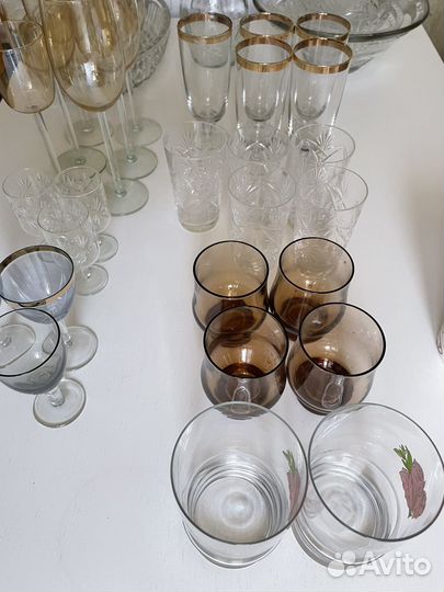 Фужеры хрустальные СССР, вазы