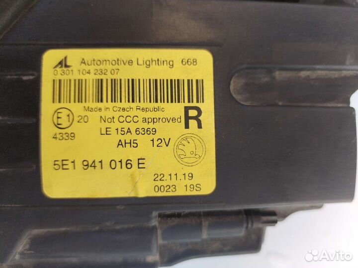 Фара skoda octavia a7