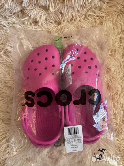 Crocs сабо женские розовые