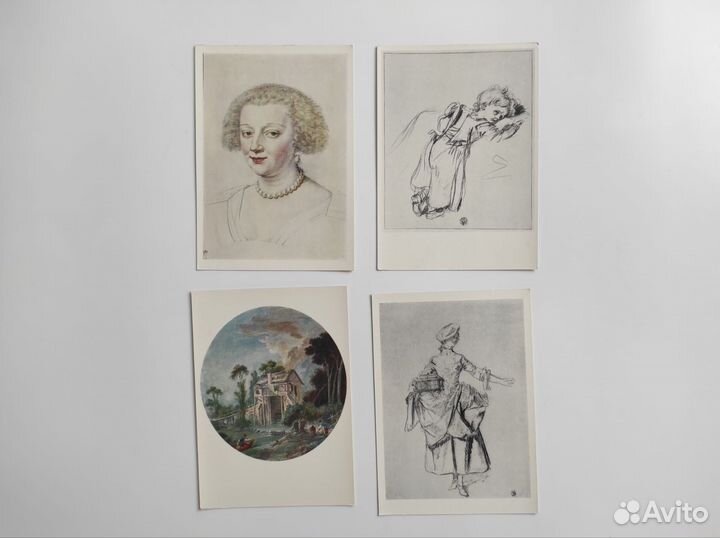 Набор открыток Французский рисунок СССР