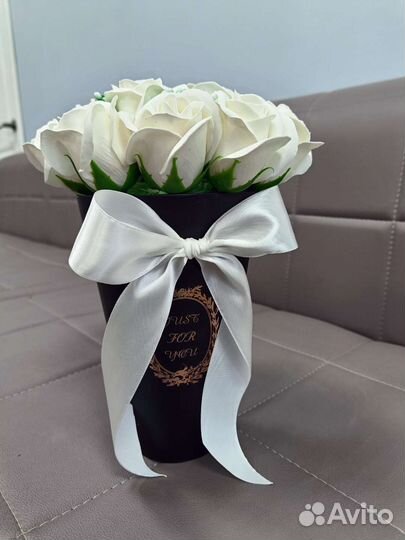 Букет из мыльных роз