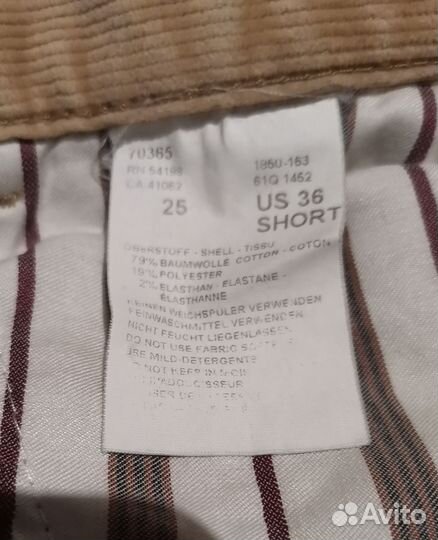 Мужские вельветовые Bogner W36L30