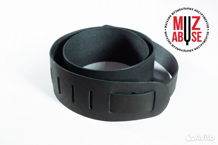 Ремень для гитарный, Chorus, кожа, чёрный