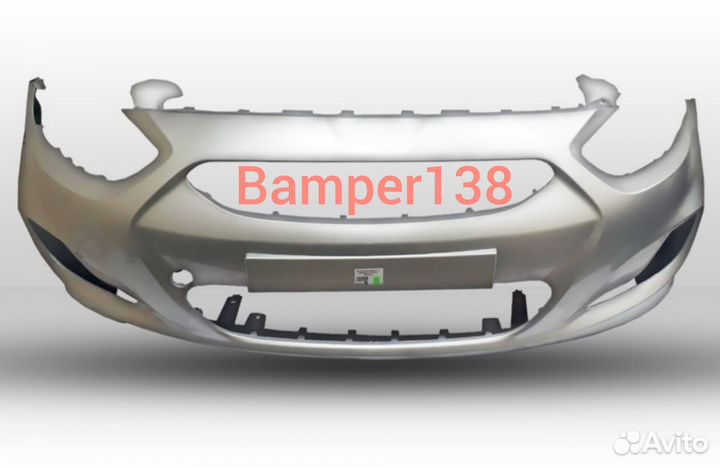 Бампер передний на Hyundai Solaris 11-14 г