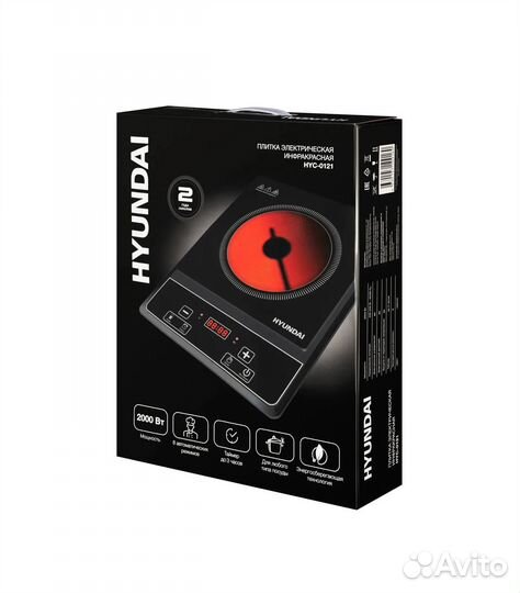 Электрическая плитка Hyundai новая 2000Вт