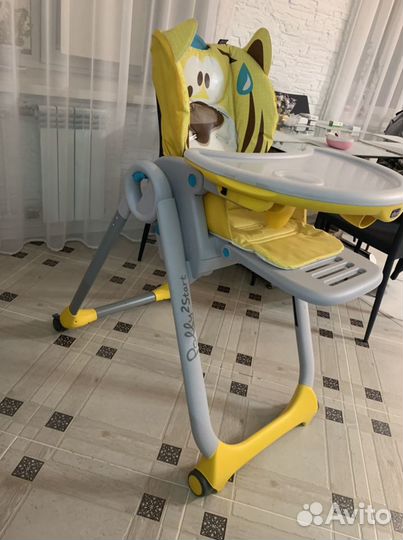 Стульчик для кормления chicco polly 2 start