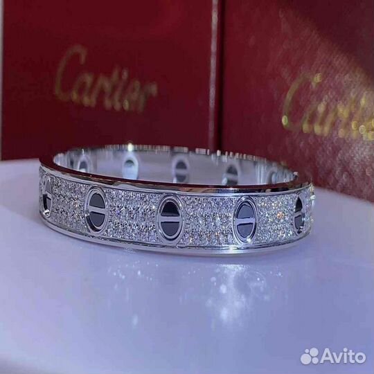 Браслет Cartier Love из белого золота 2,08ct