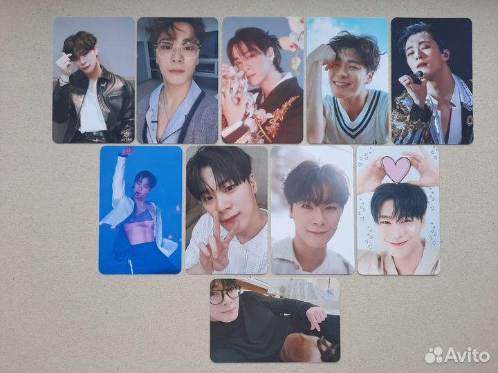 Kpop неоф карточки с astro, Ча Ын У и Мунбин