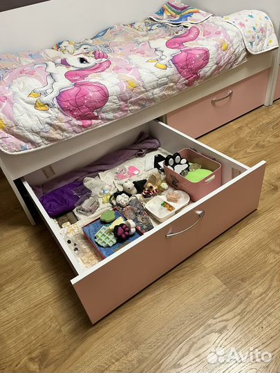 Детская кровать от 3 лет с ящиками
