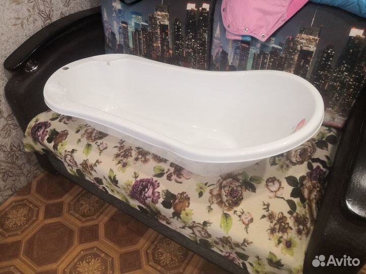 Ванна детская с клапаном для слива воды