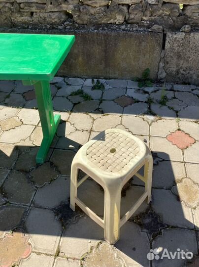 Столы и стулья пластиковые