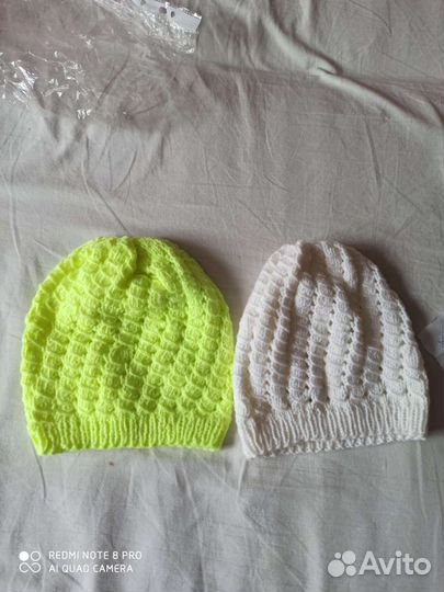 Шапка на девочку весна-осень ручной работы