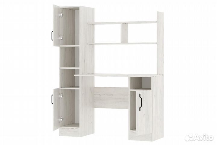 Пкс-6 Стол письменный Дуб крафт белый