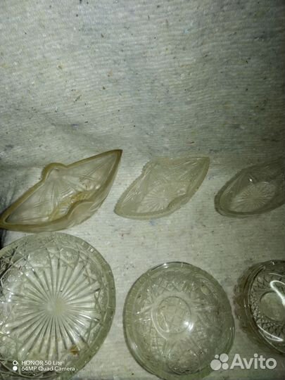 Хрусталь СССР с антикварной пылью