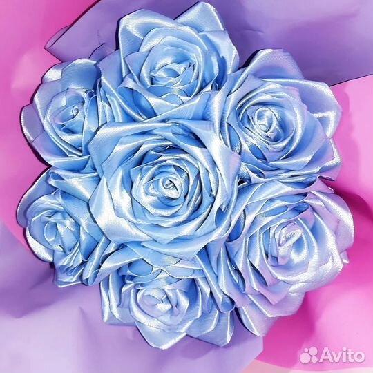 Букет из атласных лент