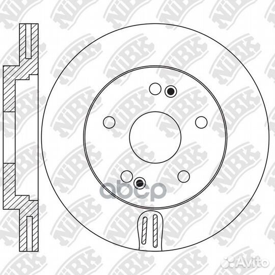 Диск тормозной NiBK RN1653 RN1653 NiBK