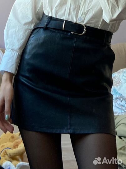 Кожаная юбка