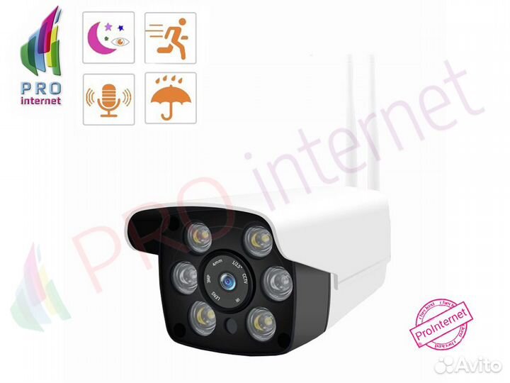 WiFi камера наблюдения для Дома Дачи Стройки c SIM