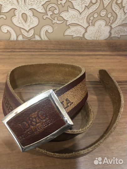 Кожанный ремень Dolce & Gabbana