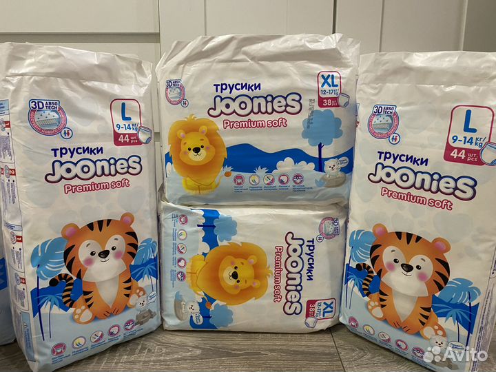 Подгузники Joonies Premium L XL