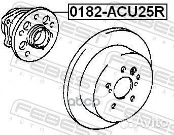 К-т подшипника ступ. зад. Toyota Highlander 00
