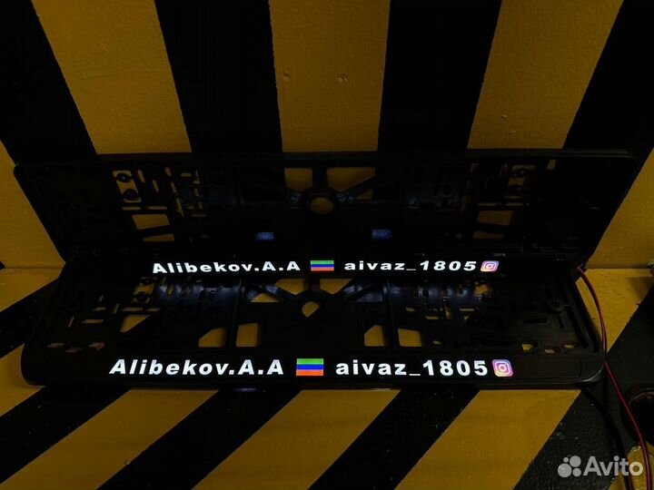 Номерная рамка с вашим логотипом