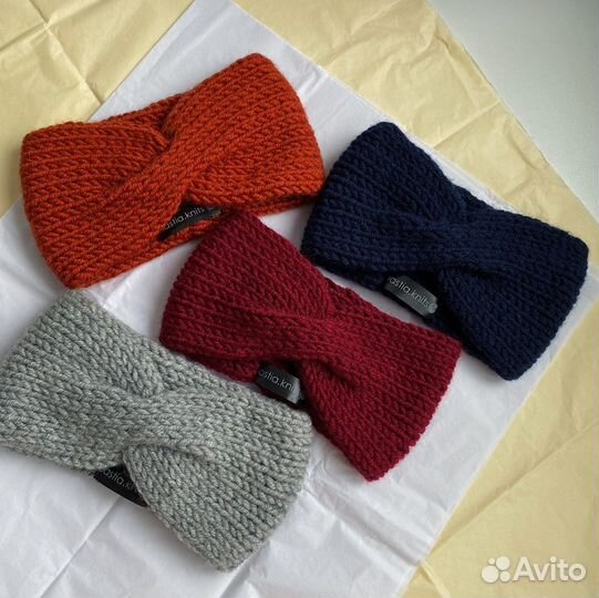 Вязаная повязка на голову