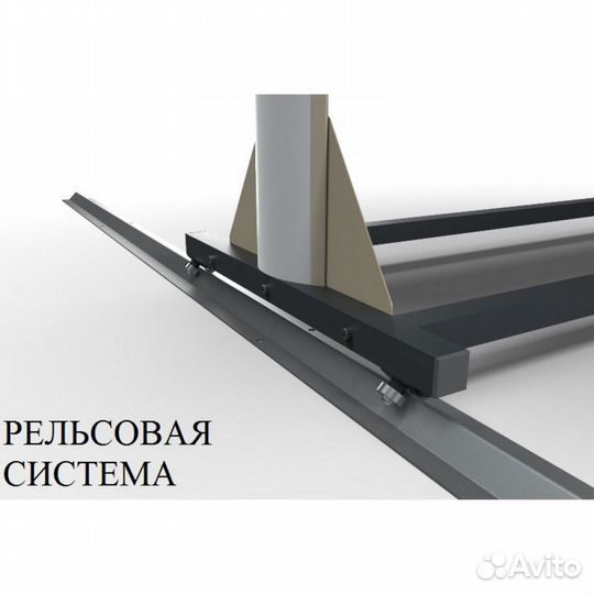 Стеллаж Премиум для лыжных палок, двухсторонний 219х243х67см LPP-376