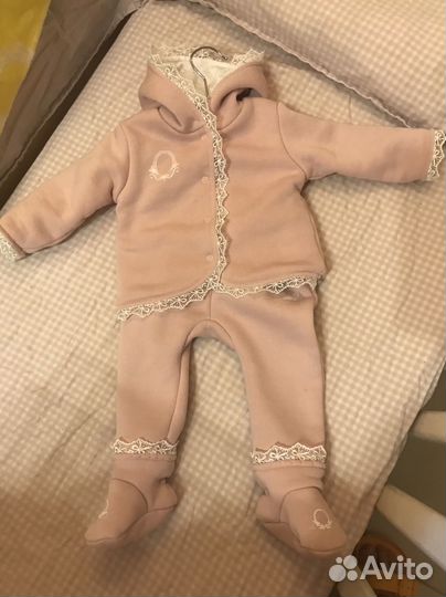 Костюмчик для девочки 4-9 месяцев