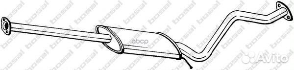 Глушитель центральный hyundai getz 06- 285357 B