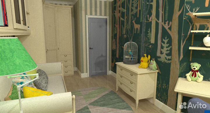 Дизайн проект детской