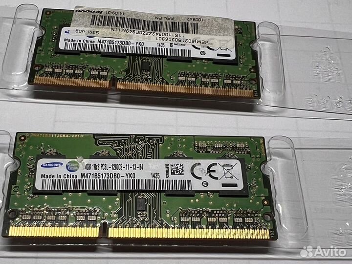 Оперативная память ddr3 4 gb sodimm Samsung