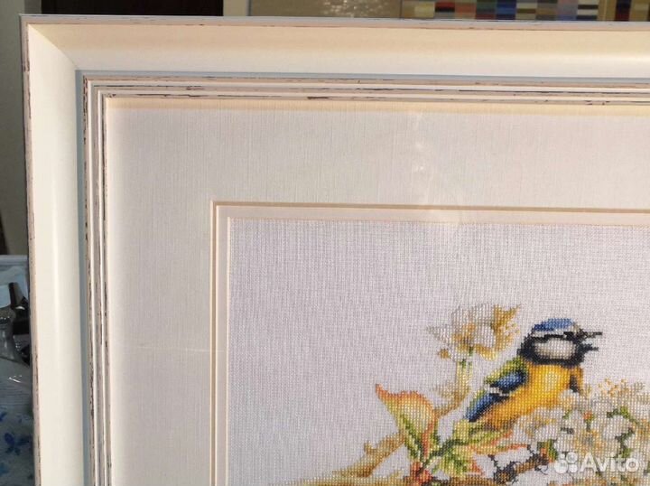 Картина вышитая крестом ручная работа