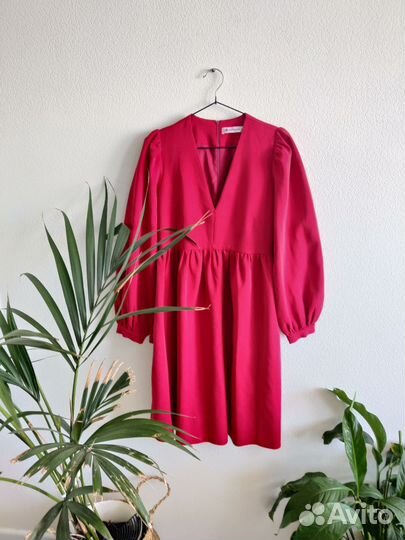 Красное платье в стиле lichi 42-46 р